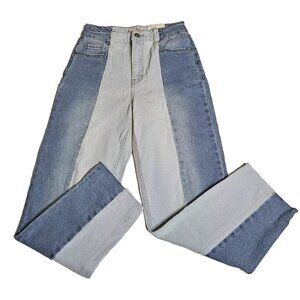 Two Tone Super High Waisted Straight So Jeans NWT Women's Size 7/28W